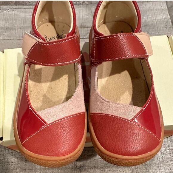 Livie & Luca - Sweet Remanant II Red Multi Patterned Girls Dress Shoes | Size 11 - Picture 4 of 15